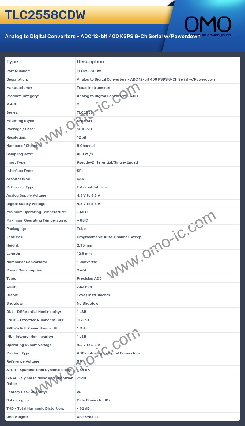 TLC2558CDW