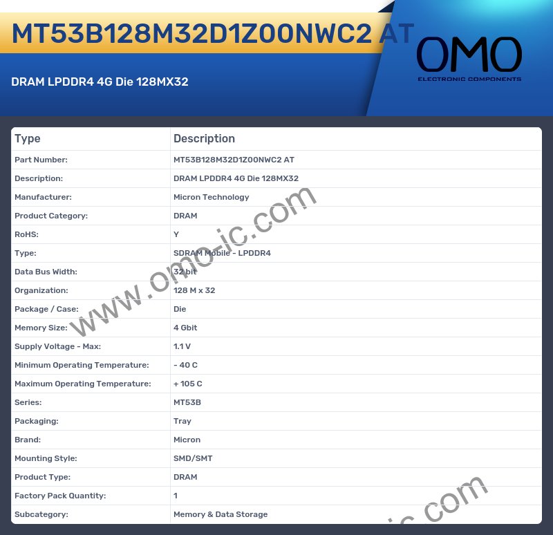 MT53B128M32D1Z00NWC2 AT