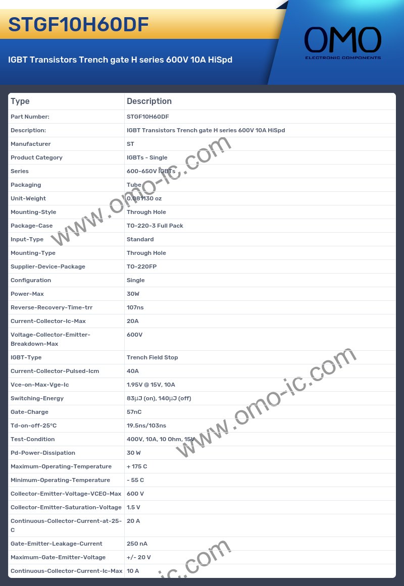 STGF10H60DF