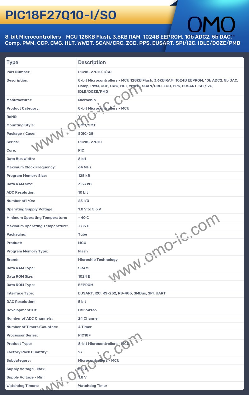 PIC18F27Q10-I/SO