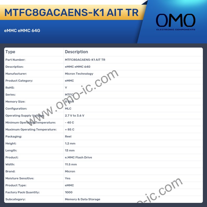 MTFC8GACAENS-K1 AIT TR