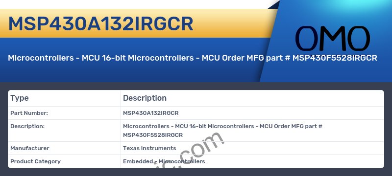 MSP430A132IRGCR
