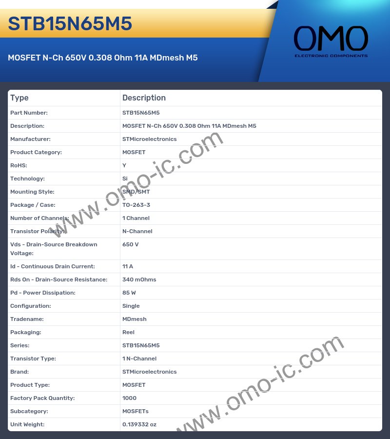 STB15N65M5