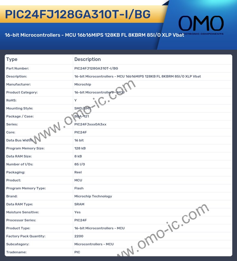 PIC24FJ128GA310T-I/BG