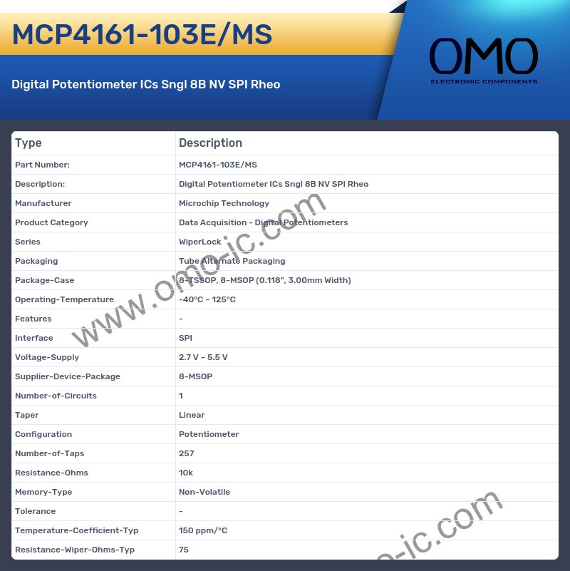MCP4161-103E/MS