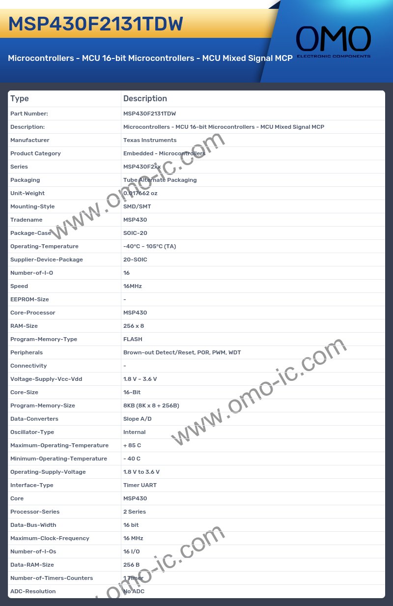 MSP430F2131TDW