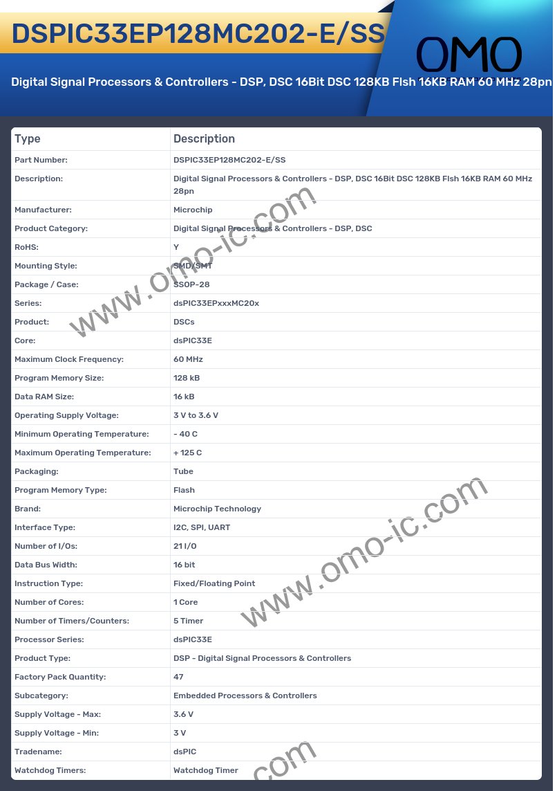DSPIC33EP128MC202-E/SS