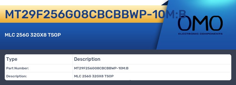 MT29F256G08CBCBBWP-10M:B