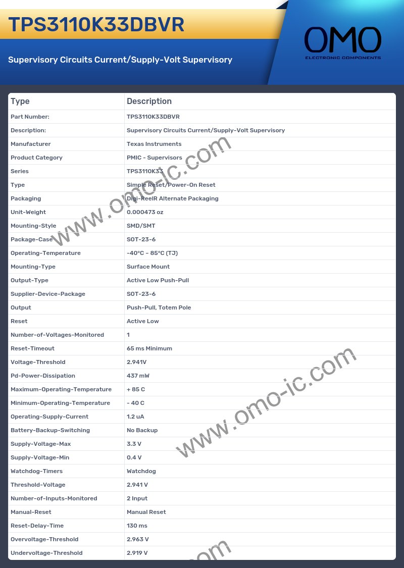 TPS3110K33DBVR