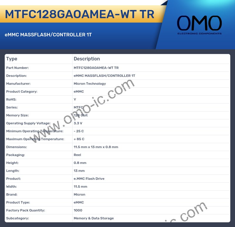 MTFC128GAOAMEA-WT TR