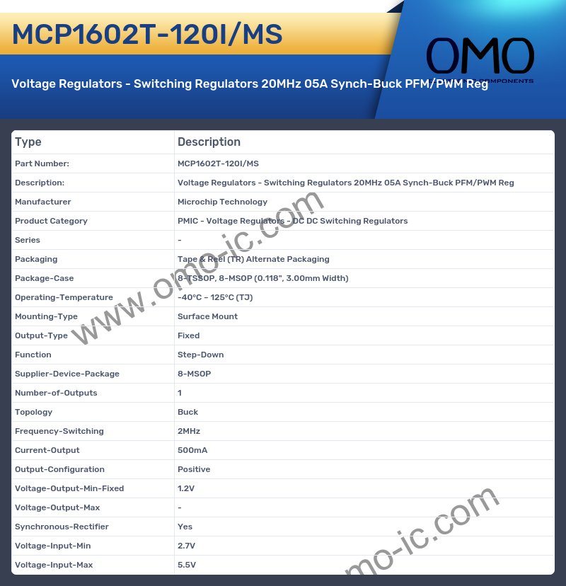 MCP1602T-120I/MS