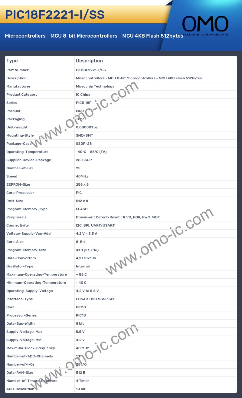 PIC18F2221-I/SS