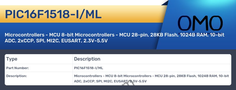 PIC16F1518-I/ML