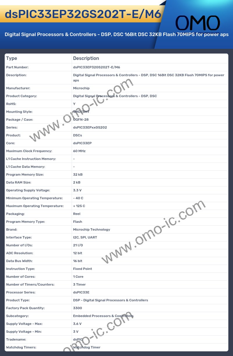 dsPIC33EP32GS202T-E/M6