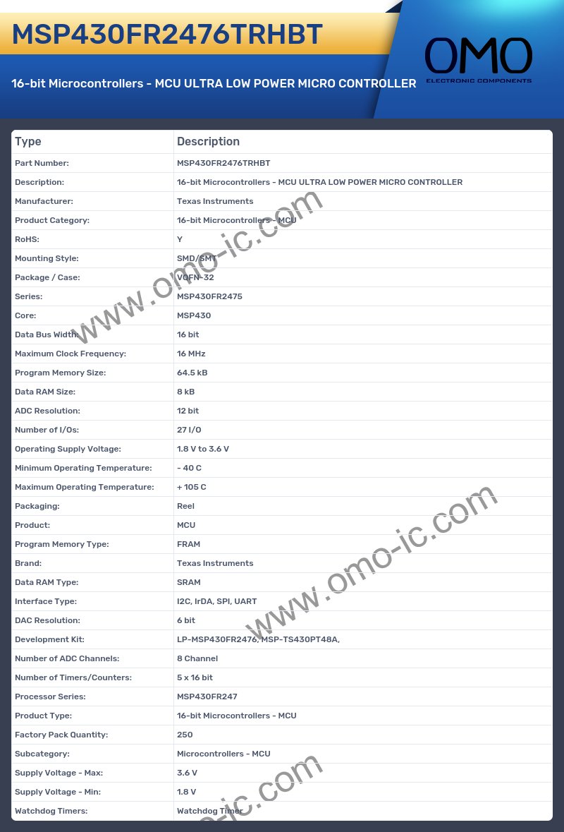 MSP430FR2476TRHBT