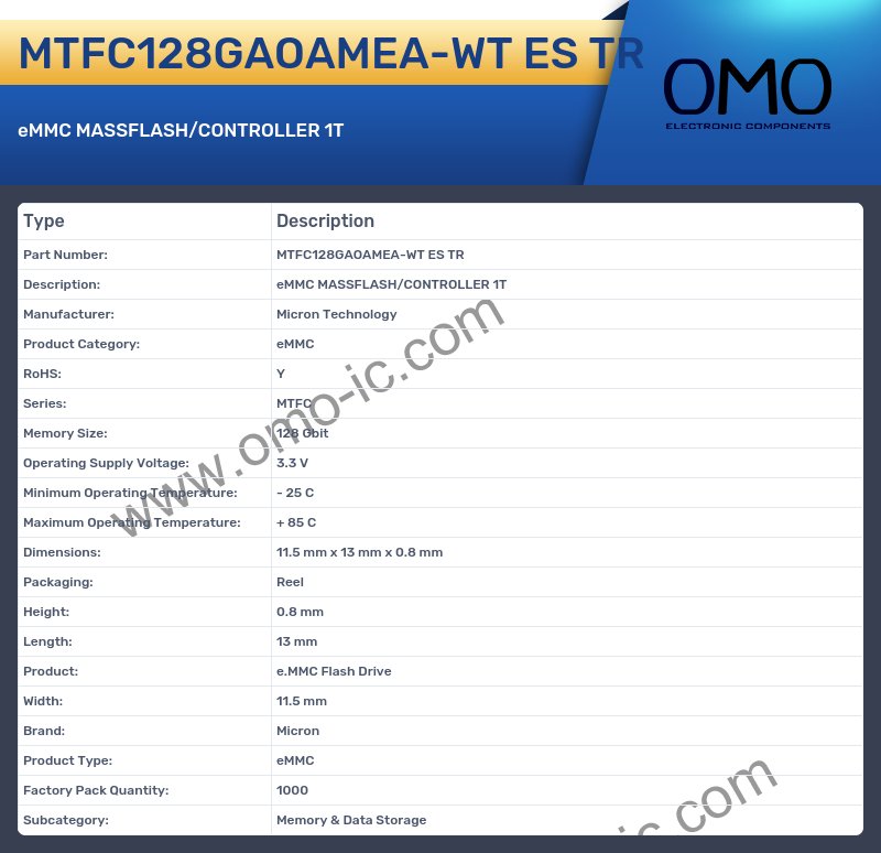 MTFC128GAOAMEA-WT ES TR