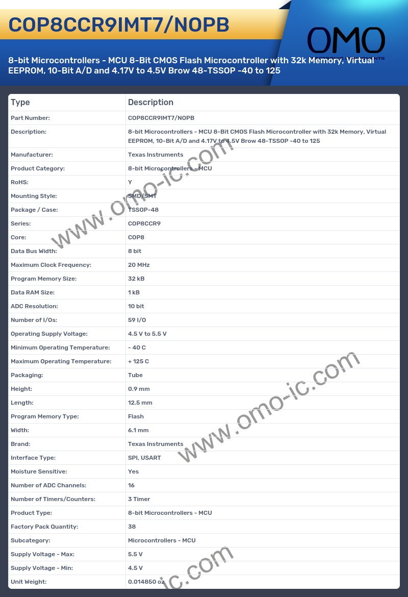 COP8CCR9IMT7/NOPB