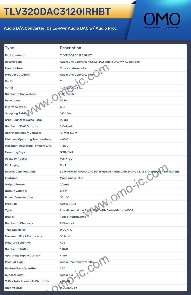 TLV320DAC3120IRHBT