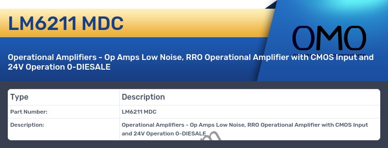 LM6211 MDC