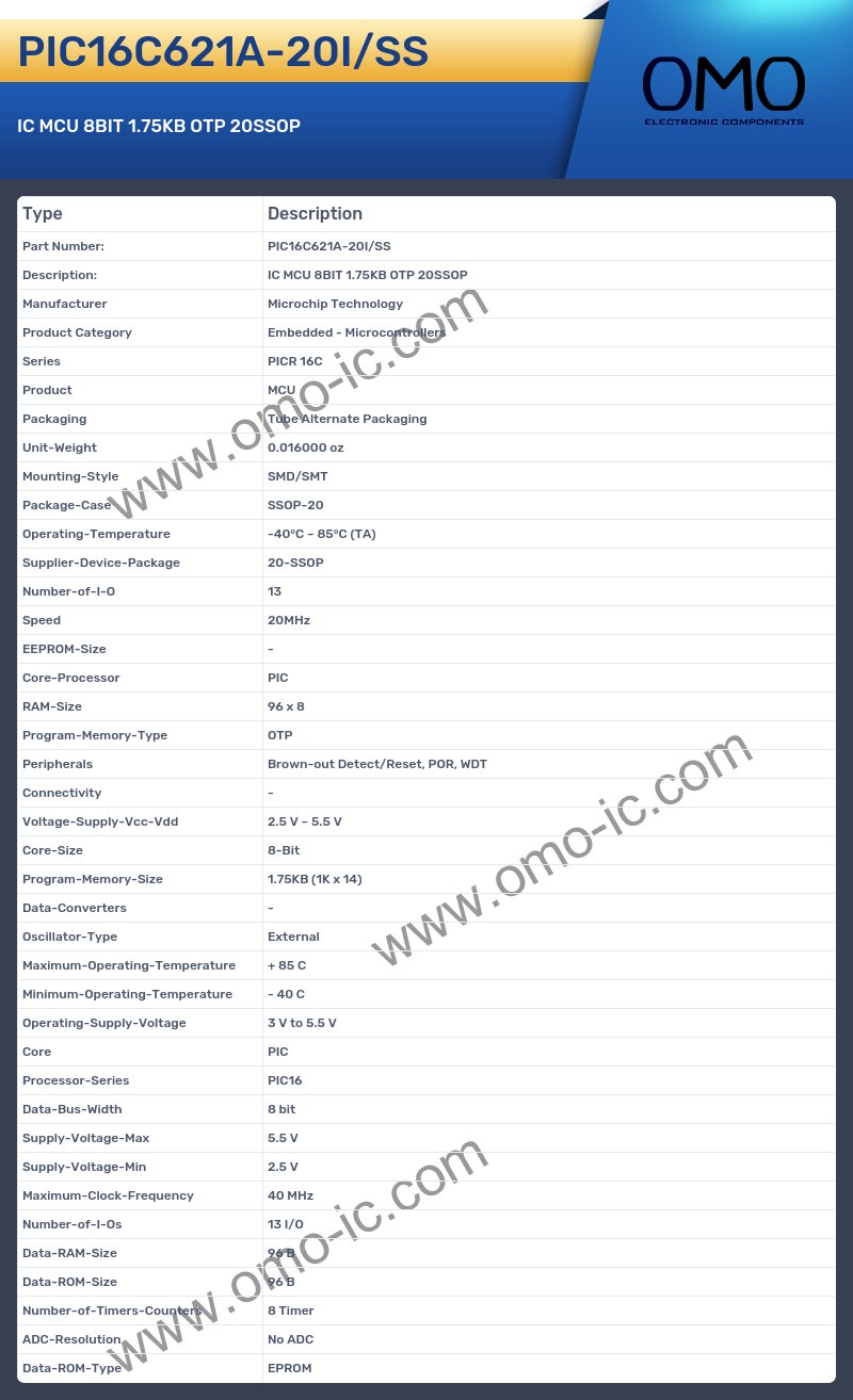 PIC16C621A-20I/SS