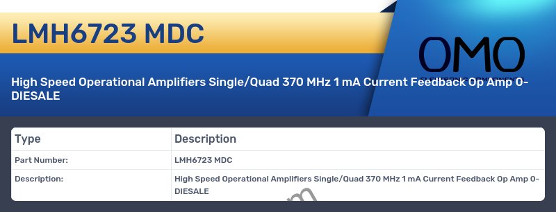 LMH6723 MDC
