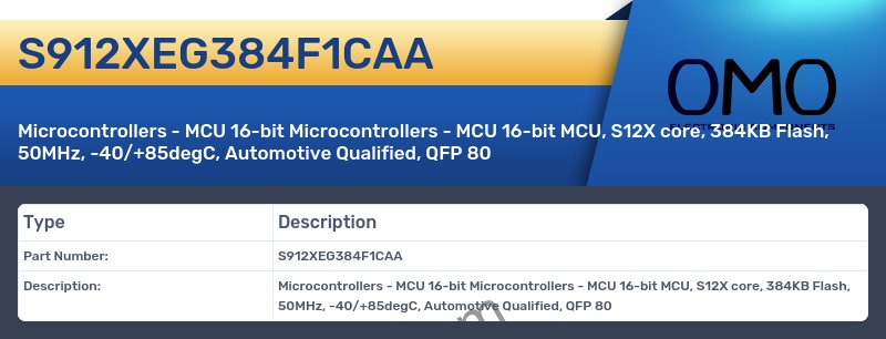 S912XEG384F1CAA