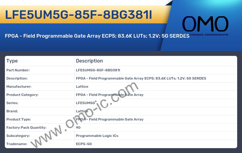 LFE5UM5G-85F-8BG381I