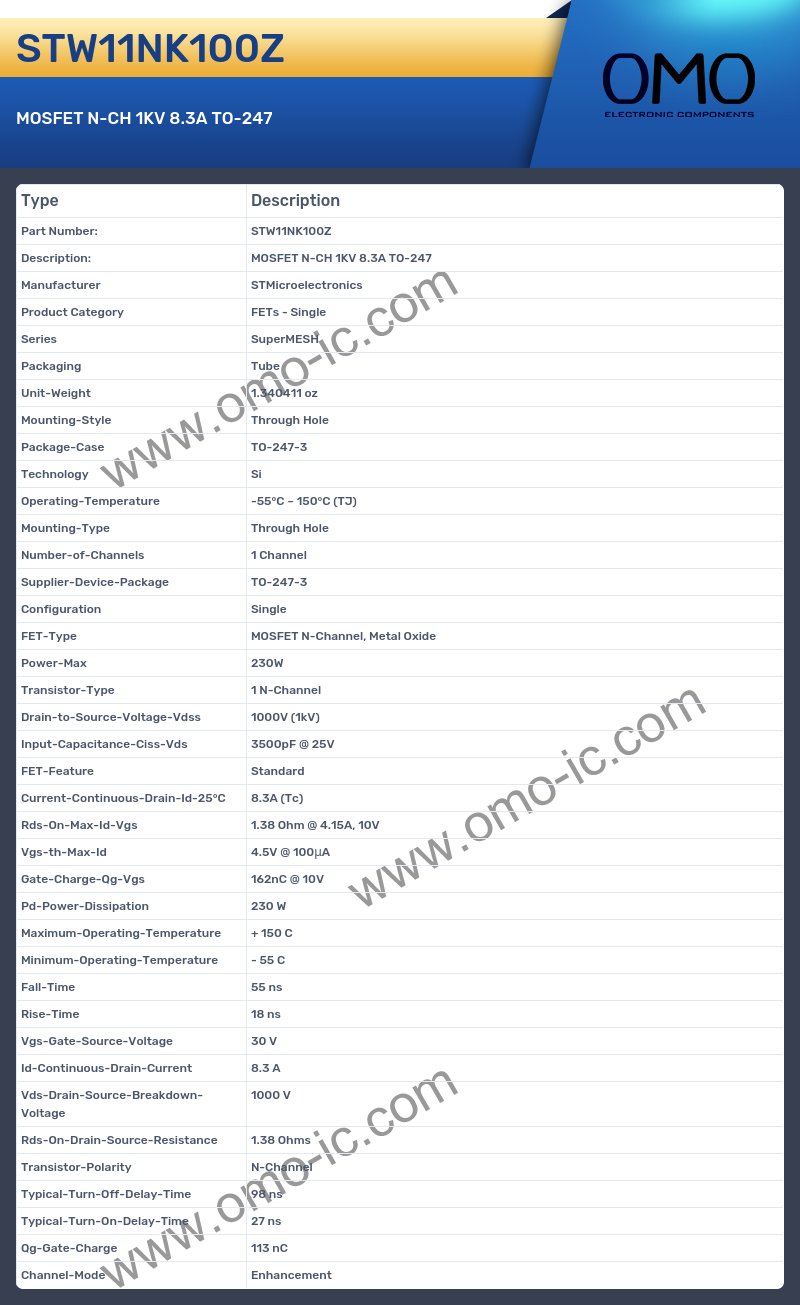 STW11NK100Z