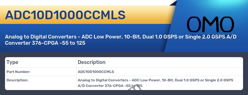 ADC10D1000CCMLS