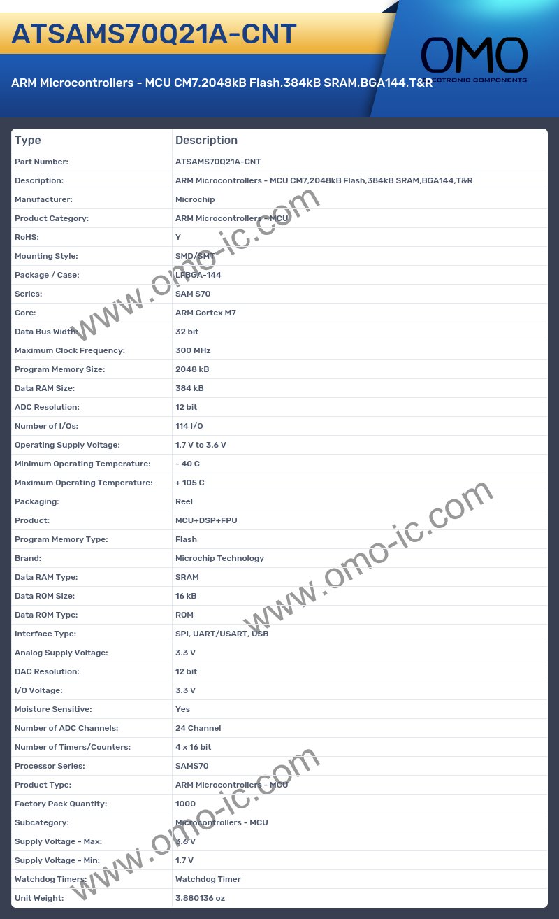 ATSAMS70Q21A-CNT