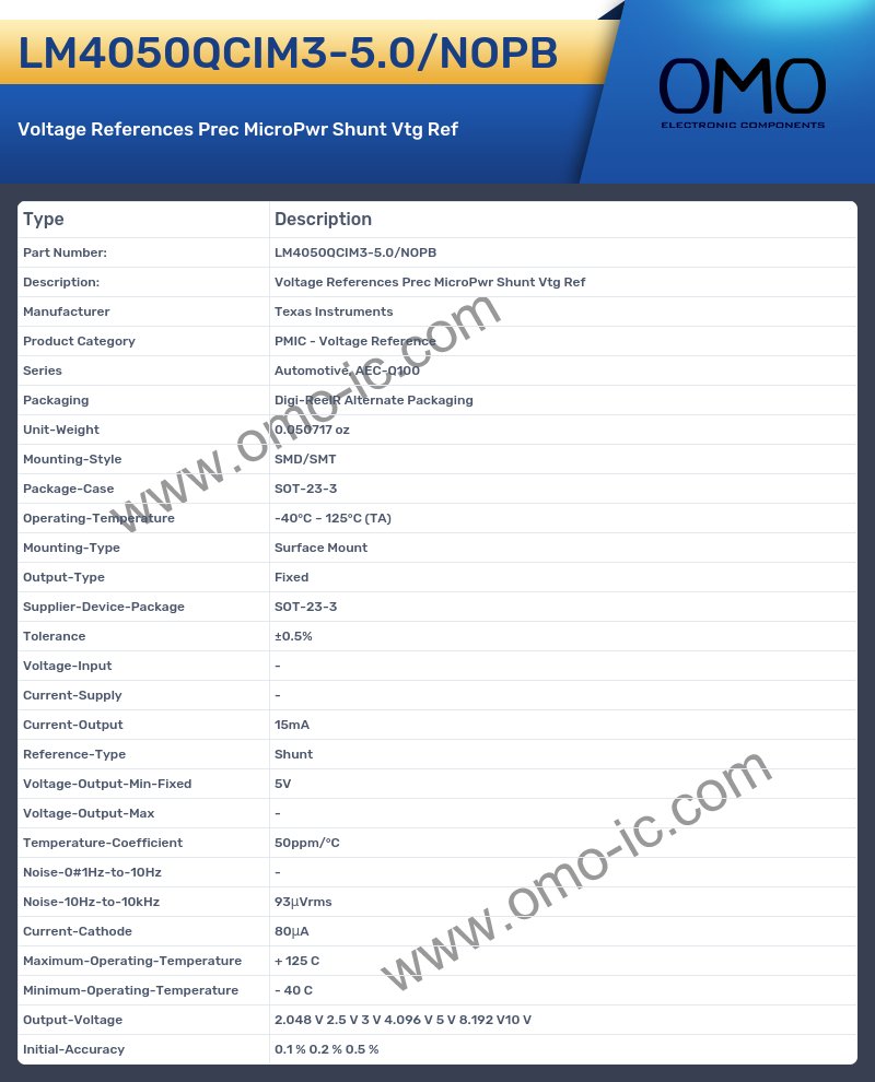 LM4050QCIM3-5.0/NOPB