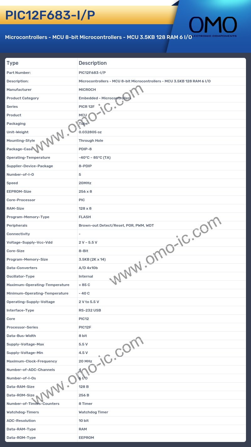 PIC12F683-I/P