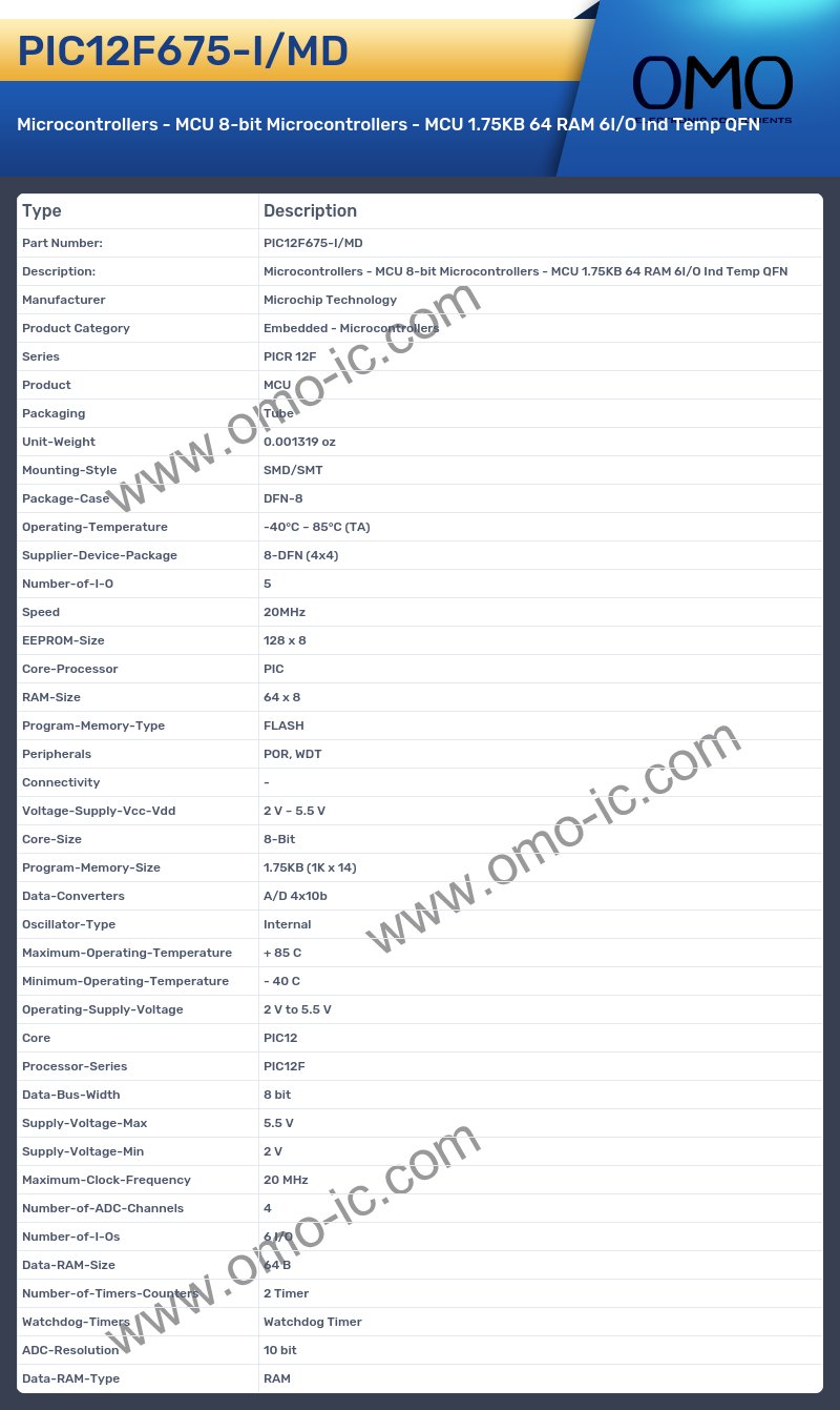 PIC12F675-I/MD