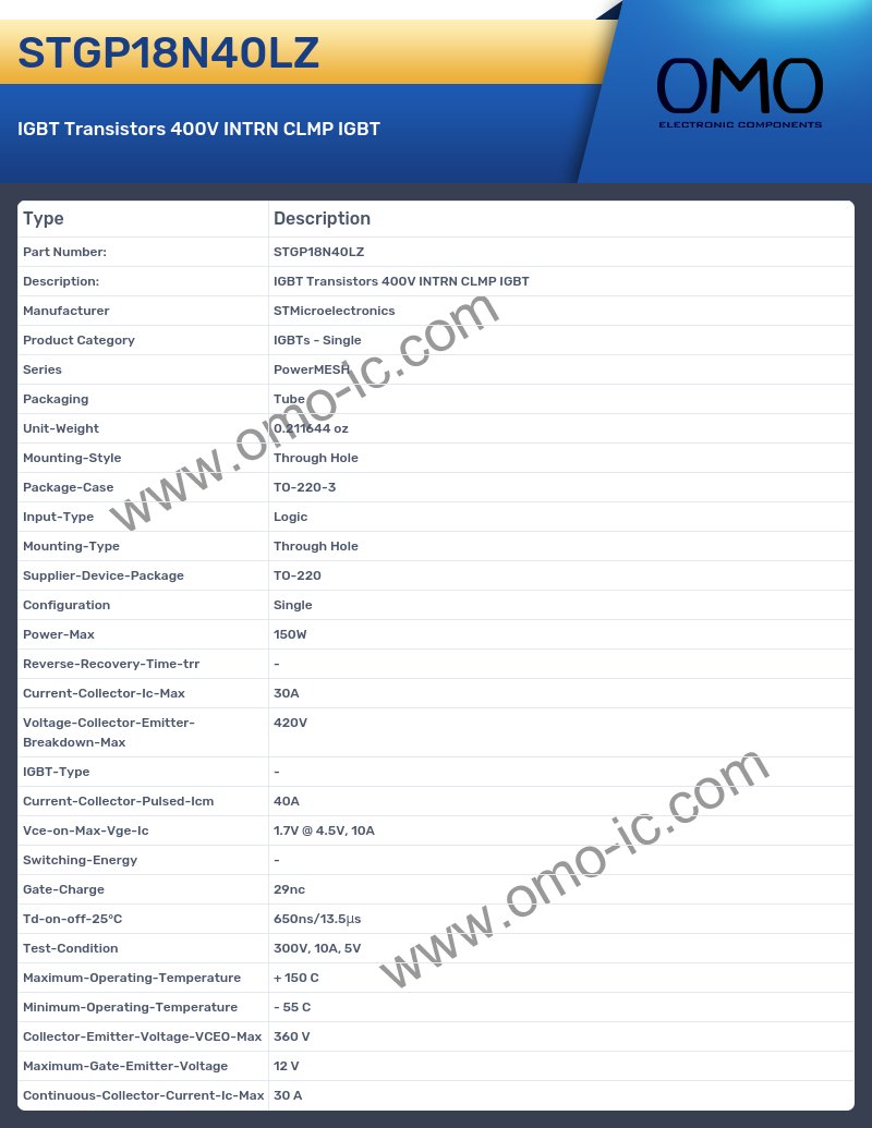 STGP18N40LZ