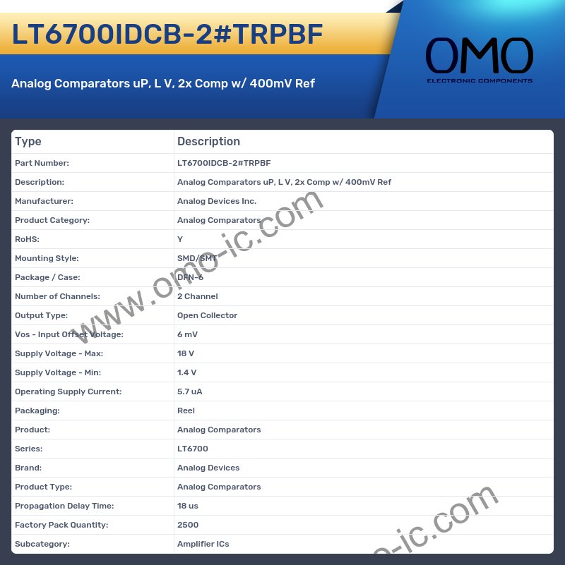 LT6700IDCB-2#TRPBF