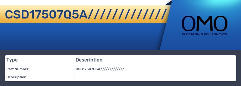 CSD17507Q5A/////////////