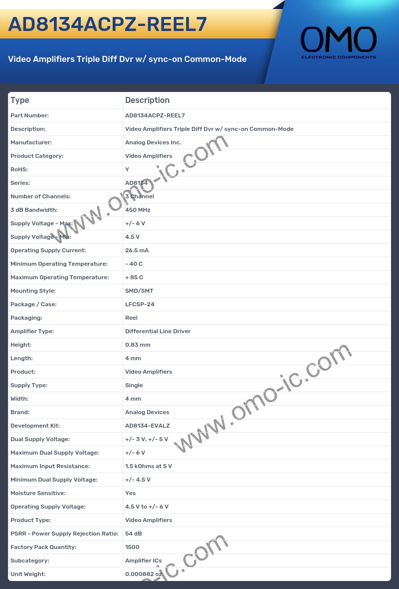 AD8134ACPZ-REEL7