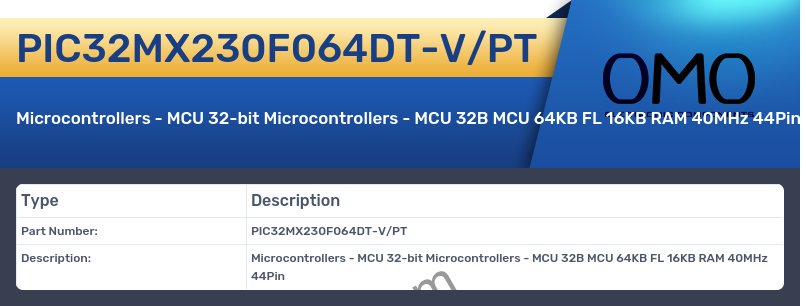 PIC32MX230F064DT-V/PT