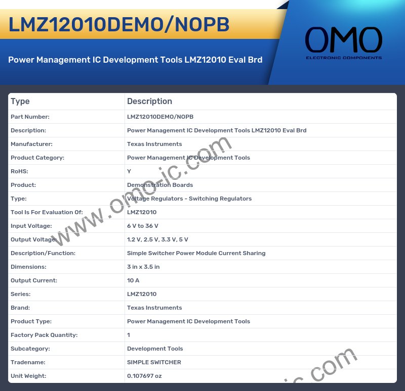 LMZ12010DEMO/NOPB