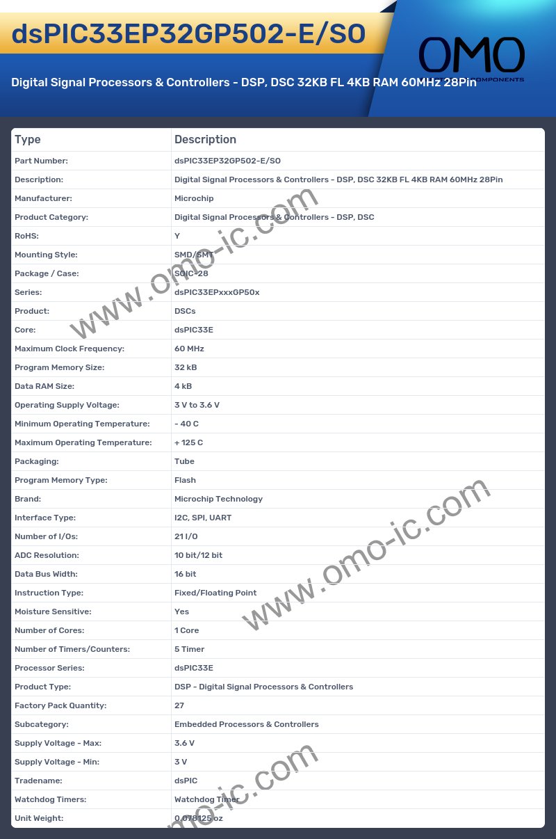 dsPIC33EP32GP502-E/SO