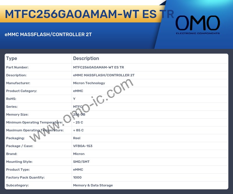 MTFC256GAOAMAM-WT ES TR