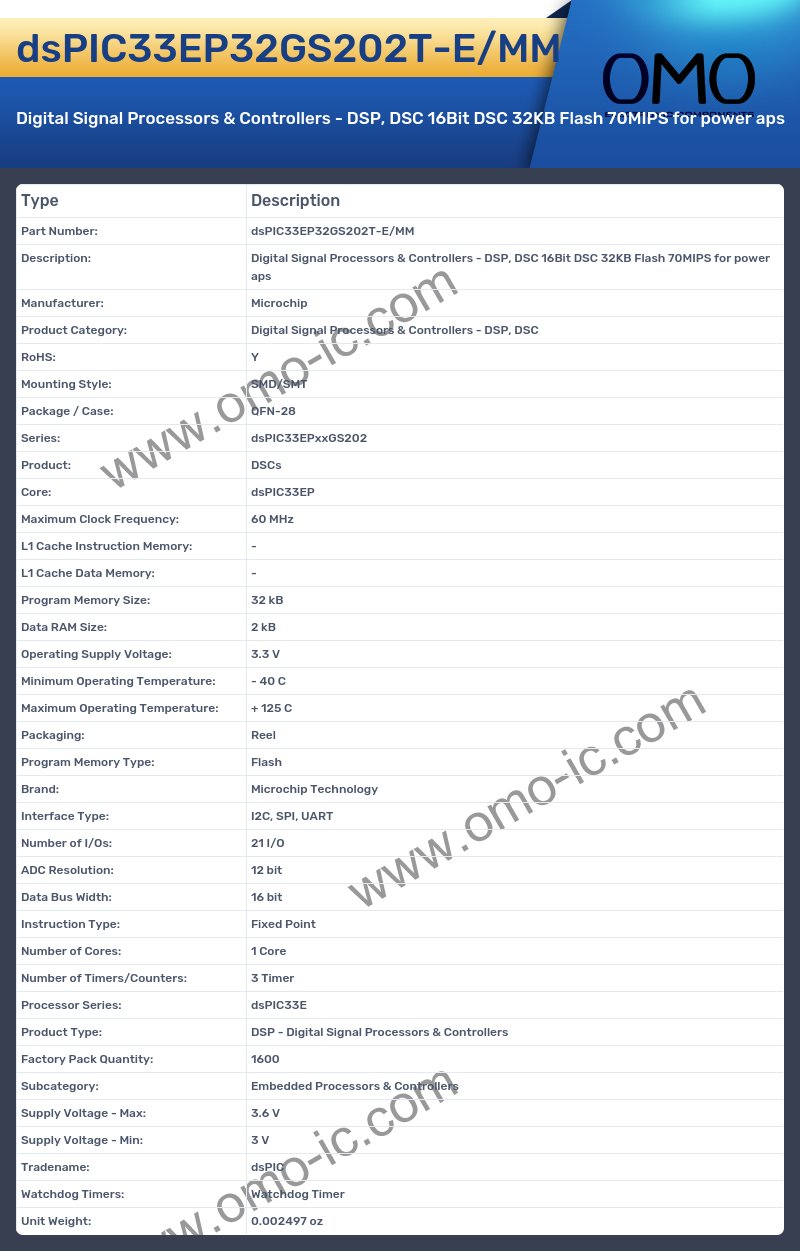 dsPIC33EP32GS202T-E/MM