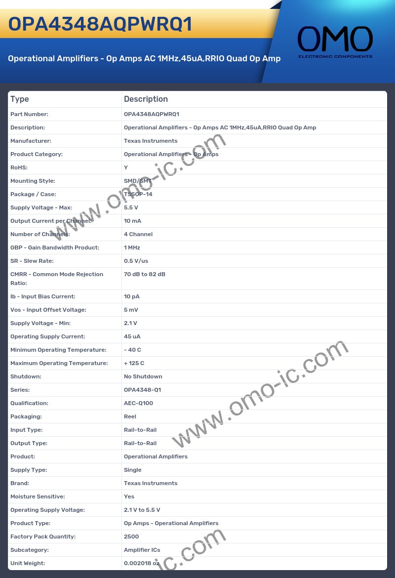 OPA4348AQPWRQ1