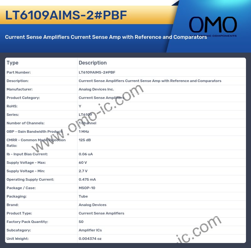 LT6109AIMS-2#PBF