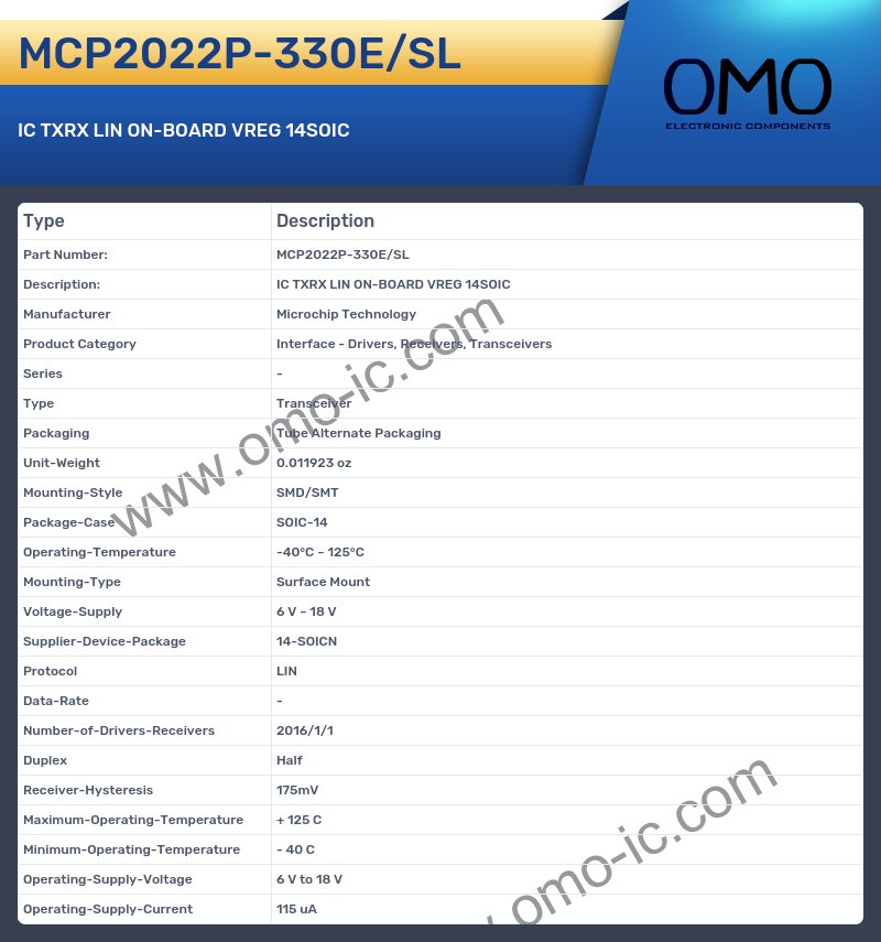 MCP2022P-330E/SL