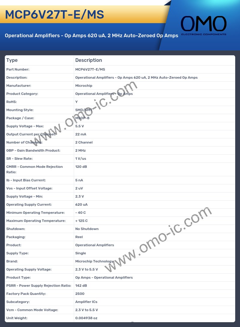 MCP6V27T-E/MS