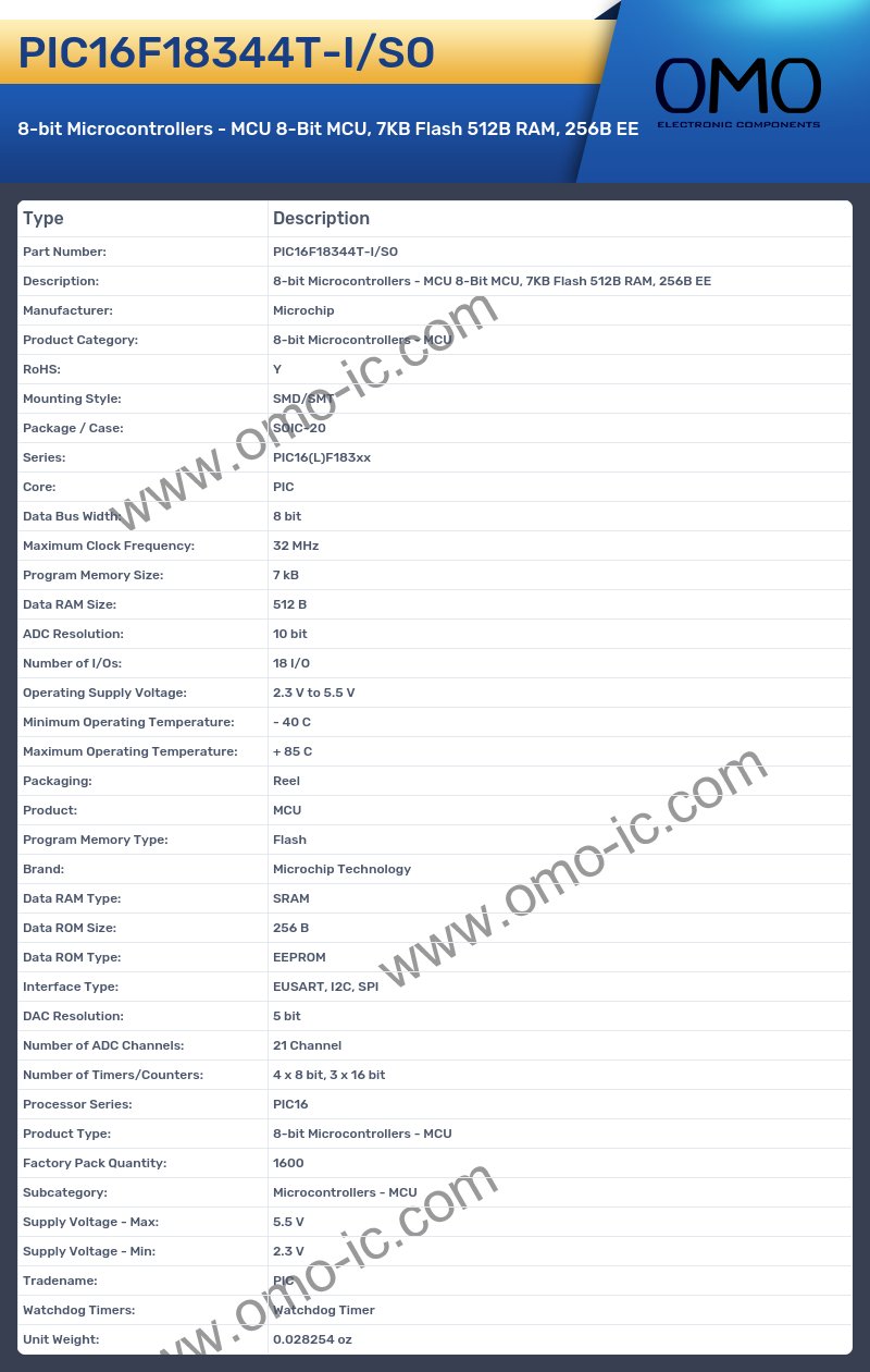 PIC16F18344T-I/SO