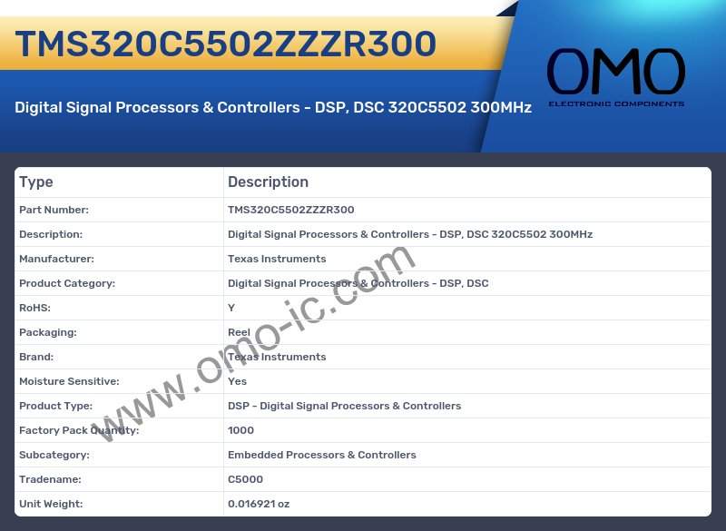 TMS320C5502ZZZR300