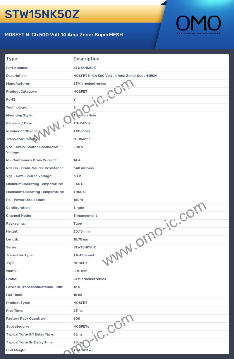 STW15NK50Z