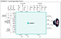 MAX98371 Digital Input Class D Speaker Amplifier w